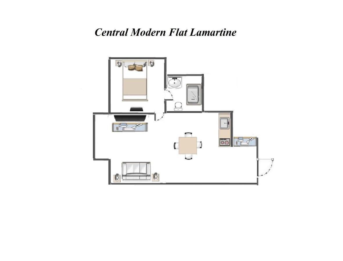 Central Modern Flat Lamartine Nicea Zewnętrze zdjęcie